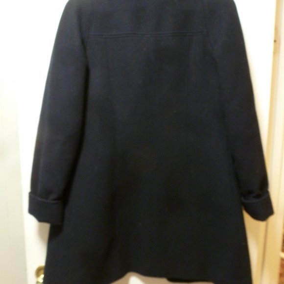 ELEGANT Winter Wool Blend Coat with Removable Fur Collar Sz 46( UK) - Picture 7 of 15